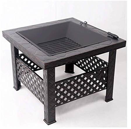WANWEN Table de Barbecue de Cour de Bol Barbecue à Charbon de Bois extérieur Grill de Chauffage Multifonctionnel Brasero pour Plus de 5 Personnes (Couleur: A) Little Surprise