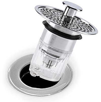 KOZR Waschbecken Stöpsel Verschluss,Stöpsel Waschbecken with Seals,Universelle Abflussstopfen für Waschbecken Countertop Waschbecken Bad Plug Abflusslöcher 34-40 mm