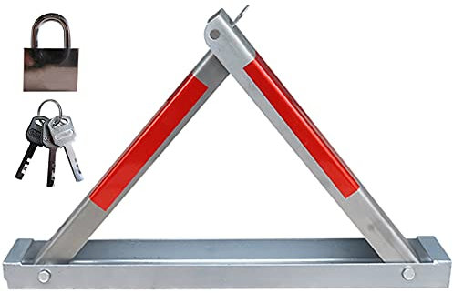 Barrera de estacionamiento plegable Postes de seguridad Cerradura de espacio de estacionamiento extraíble Bloqueador de estacionamiento manual duradero de acero inoxidable para uso comercial o privado