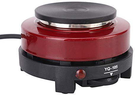 Mini fornello elettrico, piastra di cottura singola, 500 W, piccolo fornello elettrico, fornello per tè