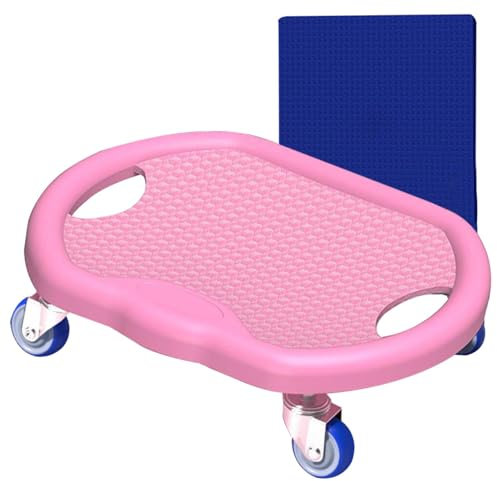 Panneau à rouleaux d'exercice, planche à roulettes AB,Équipement d'entraînement abdominal | Board de roues abdominales silencieuses avec tapis, pour le contrôle du poids du ventre de la graisse corpor