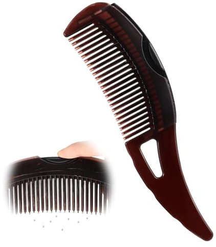 Schuppenkamm, Läusekamm Hohler Zahnkopf Energie-Massage Haarkamm mit Griff Haarkamm für Schuppen Bessere Haarqualität Kopfhautkamm für Frauen Männer Entfernung von Schuppen und Schmutz