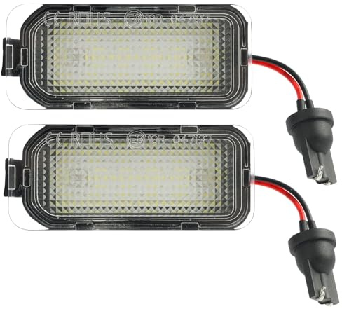 Supecesorio Juego de 2 luces de matrícula, LED Luz de matrícula, Luz de la Placa del Auto, para Ford Fiesta, Focus, S-Max, C-Max, Mondeo, Kuga, Galaxy, Jaguar XJ