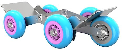 Alipis Ruedas De Neumático para Carro Transporte Patín Neumáticos con Construcción De Acero Reforzado y Rueda De Policarbonato Soporta Movimientos Fáciles De Motocicletas y Vehículos