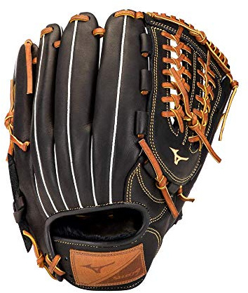 Mizuno boys 11.5 Ball Glove, Black/Brown Tartan Shock Web, 1150 US
