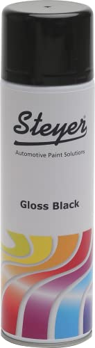 Steyer 400ML Gloss Black Colour Aerosol Spray Paint Can