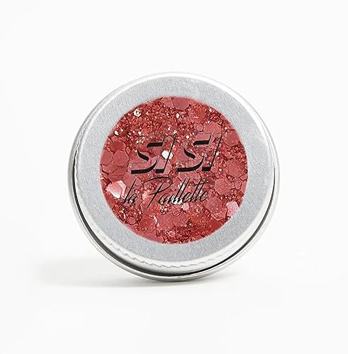 Paillettes biodégradables Gravé dans la brique - Si si la paillette - Rouge - Taille Unique