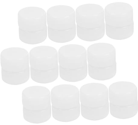 FRCOLOR Scatola Sonora in Plastica 33 Millimetri per Sonaglio Bambino Bambina 50 Pezzi Bianco, Accessorio per Sviluppo Coordinazione Mani-occhi