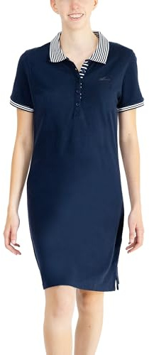 Breizh Ocean - Robe Polo Femme LAMBALLE, Robe Manche Courte 100% Coton - Disponible du XS au 4XL