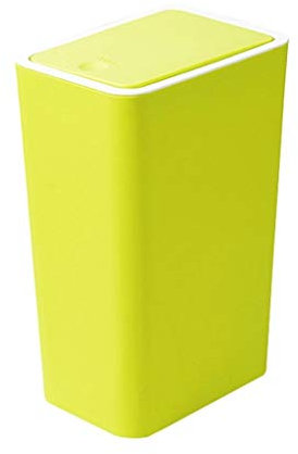 Liushop Einbau-Abfallsammler Europäischen Stil Haushaltsabfall Papier Mülleimer Kreative Küche Bad Aufbewahrungseimer Abfall- und Recyclingsystemkasten (Color : Green, Größe : M -15L)