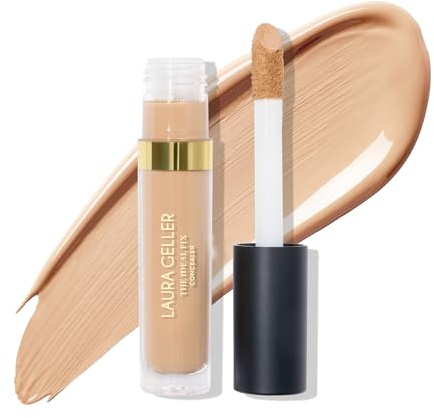 LAURA GELLER NEW YORK The Ideal Fix Concealer - Light - Buildable Medium to Full Coverage Liquid Concealer - Covers Under Eye Dark Circles & Blemishes - Long-Lasting