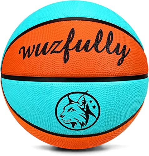 Wuzfully Pallone da Basket Unisex Adulto Outdoor Palla da Basket per Bambini Taglia 5 per Interni ed Esterni