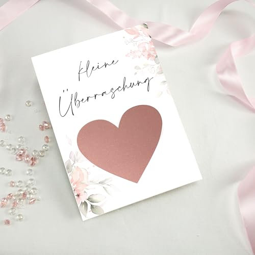 6 Rubbelkarten zum selber beschriften - Kleine Überraschung Gutschein blanco - Rubbellos Kleine Überraschung für eigenen Text Geschenke Geschenkideen als Geschenk Gutschein zum Geburtstag