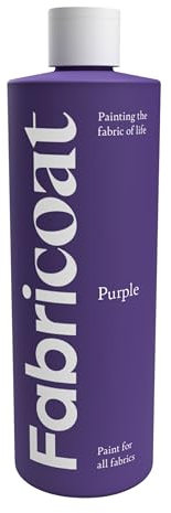 Fabricoat Stofffarbe – Wiederherstellen oder Ändern der Farbe jedes Stoffes – direkt auf den Stoff malen – verwandeln Sie alles – Sofas, Lampenschirme, Autoinnenräume (500 ml, Lila)
