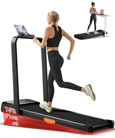 CURSOR Laufband für Zuhause Klappbar mit Steigung, Laufbänder, Treadmill for Home mit 3,0-PS-Motor und 12 voreingestellte Programme,136KG