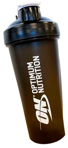 ON Optimum Nutrition Shaker per Proteine 600ml con Sfera di Miscelazione in Acciaio Inox Senza BPA e DEHP Lavabile in Lavastoviglie Miscelatore Bevande Proteiche Integratori Palestra
