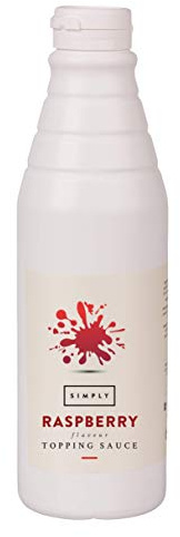 Simply Raspberry Topping Sauce, Dairy Free Ready to Use Dessert Sauce for Ice Cream, Waffles, Pancakes, Coffee & Milkshakes (1 kg)
