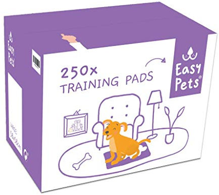 Easypets Welpentrainingspads 250 stück - 58 x58 cm Hundepads Töpfchentrainingsmatten - geeignet für Hunde - Trainingsunterlagen 250st