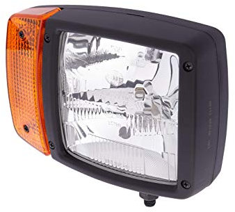 HELLA 1SA 996 120-021 Hauptscheinwerfer - 12V - Anbau - Lichtscheibenfarbe: gelb - Stecker: AMP - vorne rechts