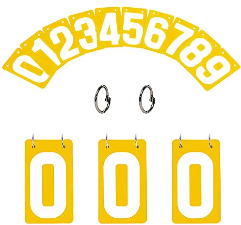 GOGO 4 Sets Sport Anzeigetafeln Portable Table Top Scoreboard Zähltafel für Tischtennis Basketball Badminton Zahlen von 0–9