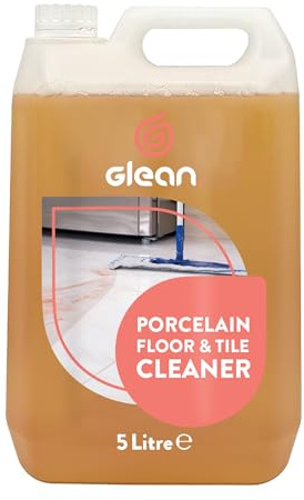 GLEAN Porcelain Floor and Tile Cleaner | 5L| Easy-to-Use Patio Cleaner | Restores Shine - pH Neutral | For Polished/Unpolished, Ceramic, Marble Surfaces | Suitable for Indoor & Outdoor