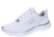 Skechers Damen Sneakers, Weißes Netz, silberfarbene Zierteile, 38 EU