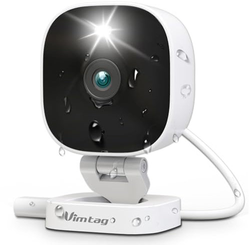 Vimtag 3,5K/6MP Überwachungskamera Aussen/Innen, WLAN Kamera Außen mit Farbnachtsicht, PIR Smart Light, KI-Bewegungsmelder, 2-Wege Audio, Outdoor Kamera mit Alexa, Unterstützt 512 GB SD