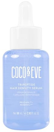 Coco & Eve Boost Therapy Tripeptide Hair Density Serum. For Thicker, Fuller Hair. Anti-Hair Loss & Shedding, Lightweight Scalp Treatment with Biotin & Caffeine for Volume & Restoration (60 ml)