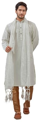 Lady Dwiza Indian Traditional Kurta Sherwani Dupatta Shawl Scarf For Men (Only Dupatta)