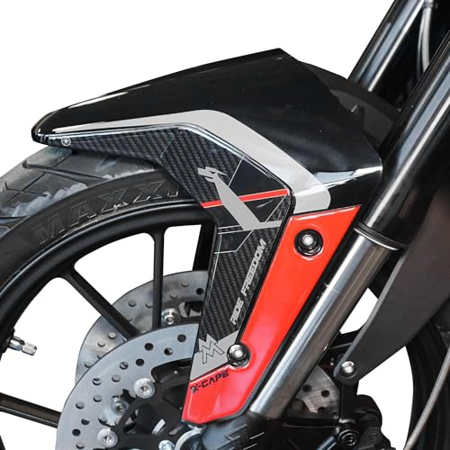 labelbike - Adesivi 3D Moto Parasteli Parafango Decorazioni e Protezioni in Resina con Licenza Ufficiale Moto Morini X-Cape 700 2025 - Colore Rosso