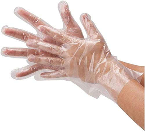 United Clear Disposable Plastic Gloves 1000 Count for Food Prep and Kitchen - Ideal for Handling, Cooking, Cleaning and Parties