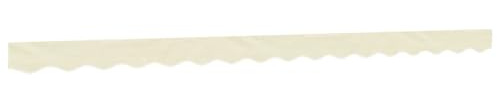 Tomostar Tissu de Remplacement de Cantonnière d’auvent, Lambrequin pour Store Toile de Remplacement Bandeau Banderole Store Banne pour Cadre de 4 m Rayure crème 3,8x0,2 m