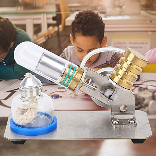 RIZGHWOY Kit de Juguete Educativo de Modelo de Motor Stirling para Kits de Ciencias Aula, Máquinas de Quema Externa Juguetes de Motor con Herramienta de Quema de Alcohol para/Estudiantes
