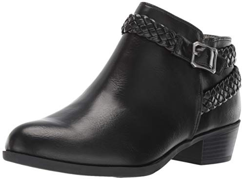 LifeStride Women's Adriana Ankle Bootie Boot, black, 7.5 W US