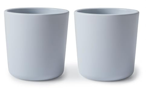 mushie Dinnerware Cups For Kids | Made in Denmark, Set of 2 (Cloud)