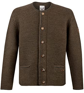 Stockerpoint Amaro Herren Trachtenstrickjacke, Fog, 58