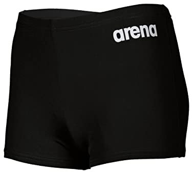 Arena Garçon Boy's Team Swim Solid Short, Black-white, 12-13 Ans EU