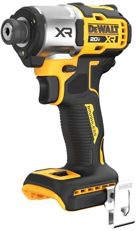DEWALT 20V MAX XR Impact Driver, Brushless, 1/4, 3-Speed, Bare Tool Only (DCF845B), Yellow, Black