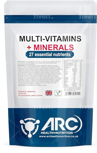 Multivitamins & Minerals - 365 Vegan Multivitamin Tablets - Multivitamin Tablets for Men and Women with 27 Essential Active Vitamins & Minerals - Like Iron, Zinc, & Vitamin D Nutritional Supplement