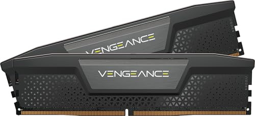 CORSAIR VENGEANCE DDR5 RAM 32GB (2x16GB) Fino a 6000MHz CL36 Intel XMP Compatibile iCUE Memoria per Computer - Nero (CMK32GX5M2E6000C36)