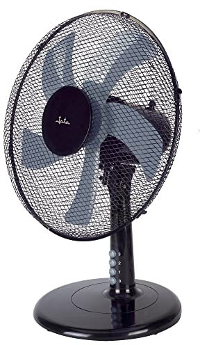Jata JVVM3125 - Ventilador de Mesa portátil con 3 velocidades, oscilante, cabezal inclinable. Altura: 60 cm. Silencioso. Bajo consumo. 2503 m3/h