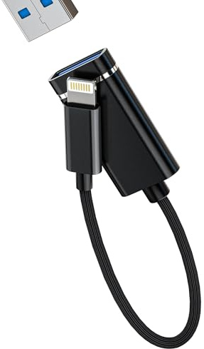 Adattatore Lightning A USB Per IPhone 14 OTG 3.0 Cavo Per Apple MFI Certified Trasferire Dati Chiavetta Memoria Lettore Card Fotocamera Macchina Fotografica Esterna Tastiera Mouse Accessori Per iPad
