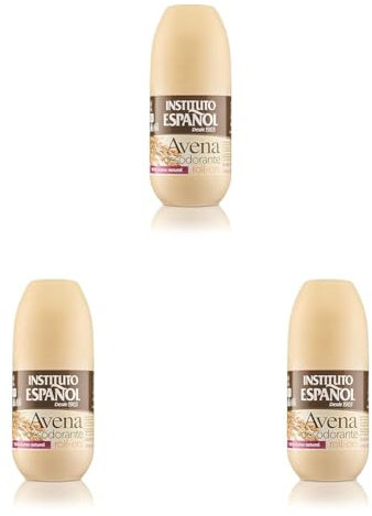 Desodorante Avena Roll-On-75 M (Packung mit 3)
