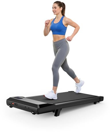 Superun Raceable 6% Incline Walking Pad with App Control, Under Desk Treadmill for Smart Devices with Training Courses and AI Training, Max 136KG 159KG Suitable for Heavy People, Door to Door Delivery