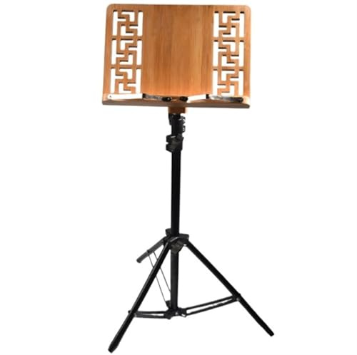 MEIZHITU nothållare för instrumentala föreställningar bärbar musikställ för lyftning, vikbart musikställ för hem, för gitarr, violin, piano