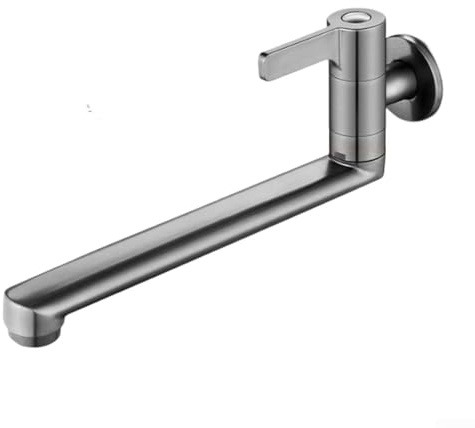 Rubinetto a parete con maniglia singola progettato per l'accesso girevole all'acqua fredda (30 cm)