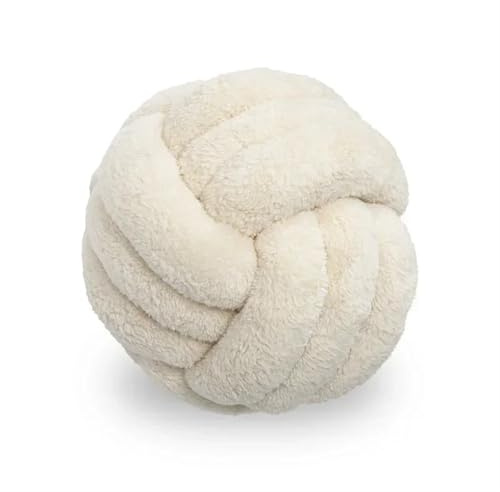 WJLYDM Cuscino in peluche in pile stile cuscino imbottito con palline di nodo annodato decorativo fatto a mano Cuscini for lo schienale for dormire Per Camera Da Letto, Divano