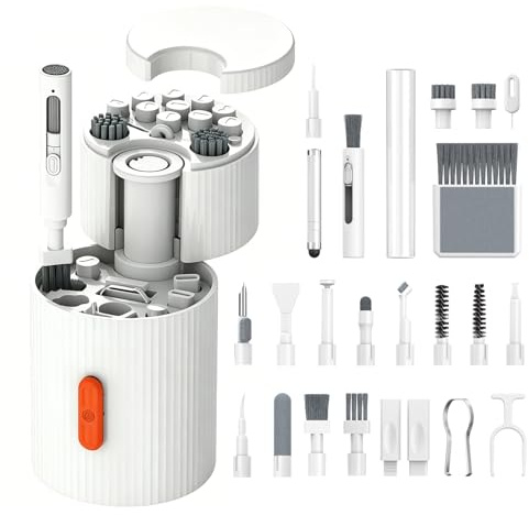 Kit de limpieza 33 en 1 para teclado, teléfono móvil y ordenador, kit de limpieza multifuncional para dispositivos electrónicos, auriculares, lentes, tabletas y portátiles
