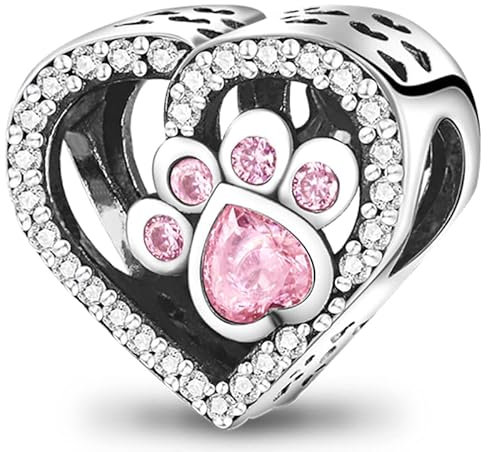 TINSLO Charm Anhänger Damen 925 Sterling Silber für Armband Charms Beads passend für Pandora Armband und Halskette, Kompatibel mit Europäischen Armbänder für Frauen Mädchen