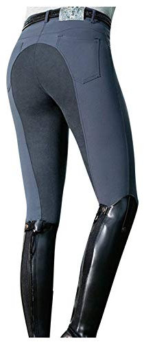 Reitleggings Damen Vollbesatz Mit Handytasche - Reithose High Waist Thermoleggings Reitsport Winterleggings Skinny Strench Reithosen Mit Flex Und Elastischem Beinabschluss